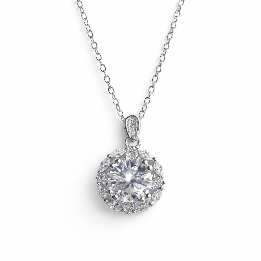 XL68 1.5CT Sterling Silver S925 Moissanite Diamond