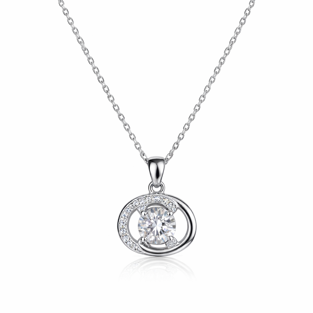 XL68 1.5CT Sterling Silver S925 Moissanite Diamond