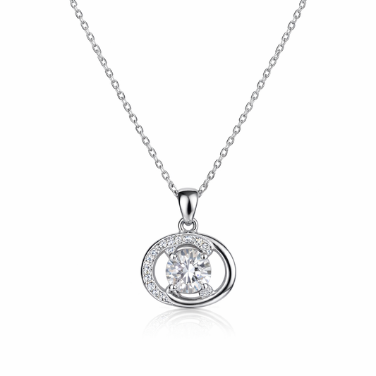 XL68 1.5CT Sterling Silver S925 Moissanite Diamond