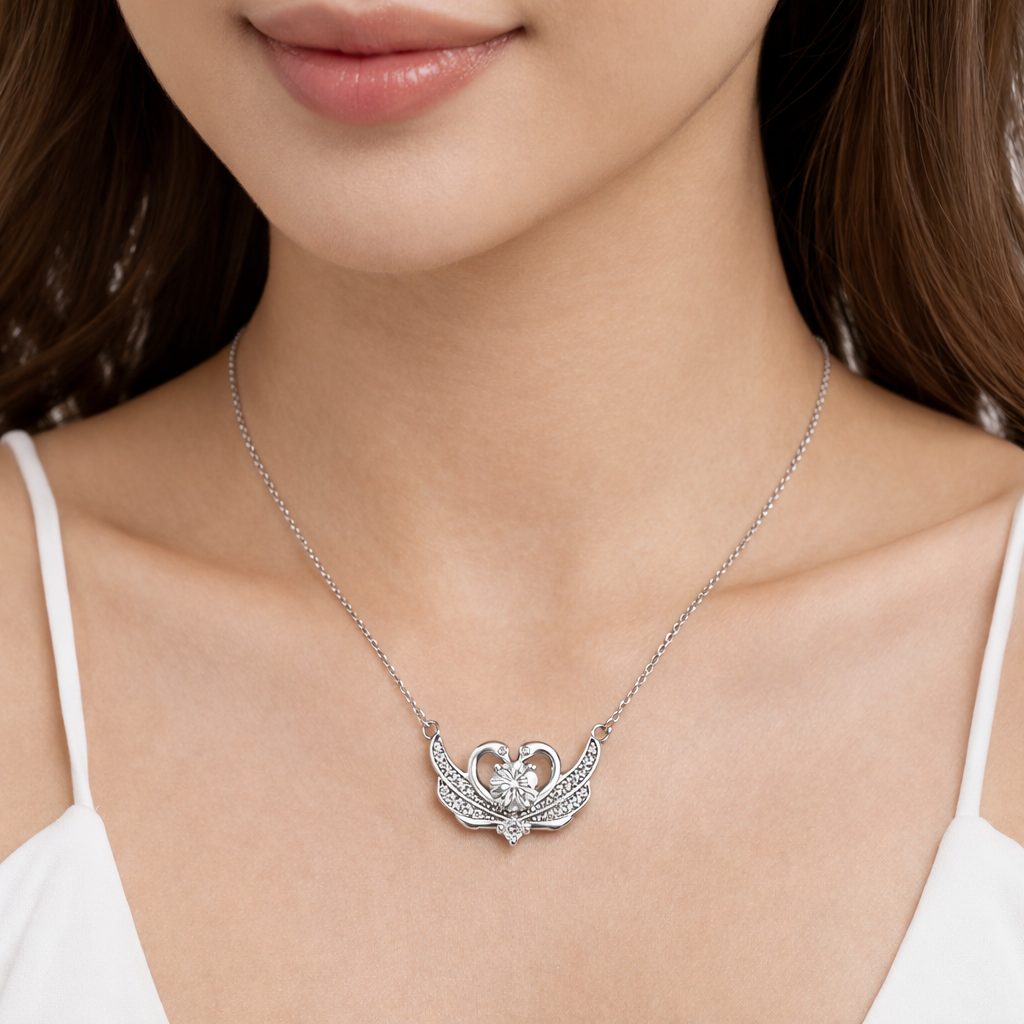 XL45 1 CT Sterling Silver S925 Moissanite Diamond Necklace