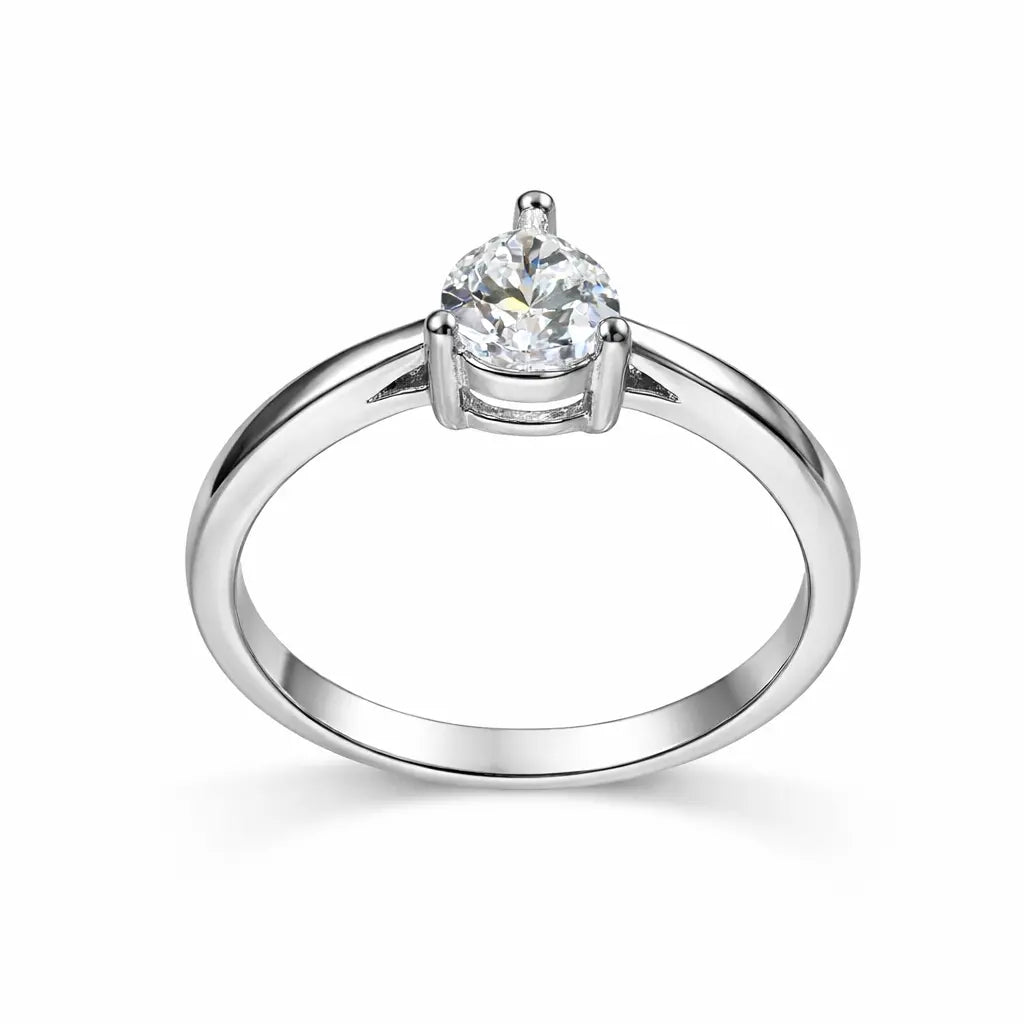 JZ32 0.8CT Sterling Silver S925 Moissanite Diamond 50%offamazon