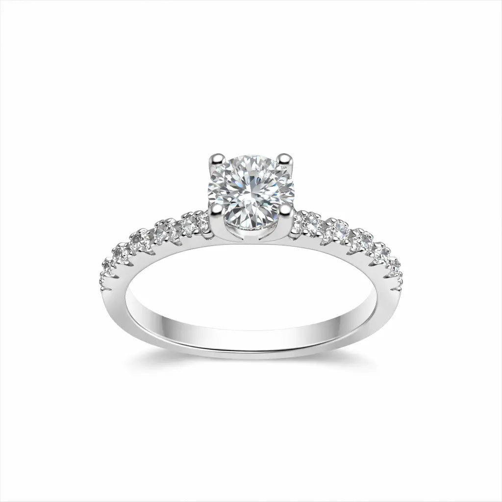 JZ16 1CT Sterling Silver S925 Moissanite Diamond 50%offamazon