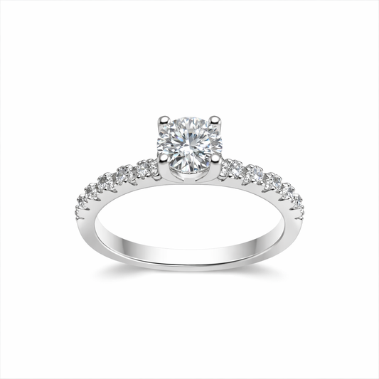 JZ16 1CT Sterling Silver S925 Moissanite Diamond