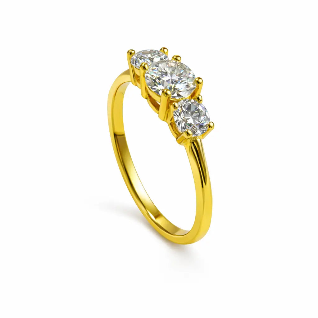 JZ69 1CT Sterling Silver S925 Moissanite Diamond 50%offamazon