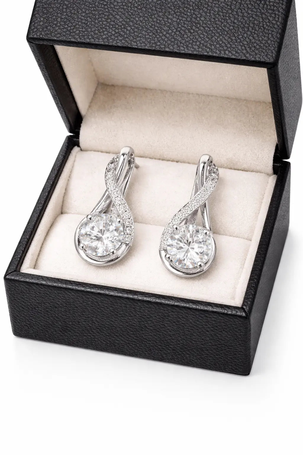 ER18 1CT*2 Sterling Silver S925 Moissanite Diamond 50%offamazon