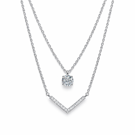 XL68 1.5CT Sterling Silver S925 Moissanite Diamond