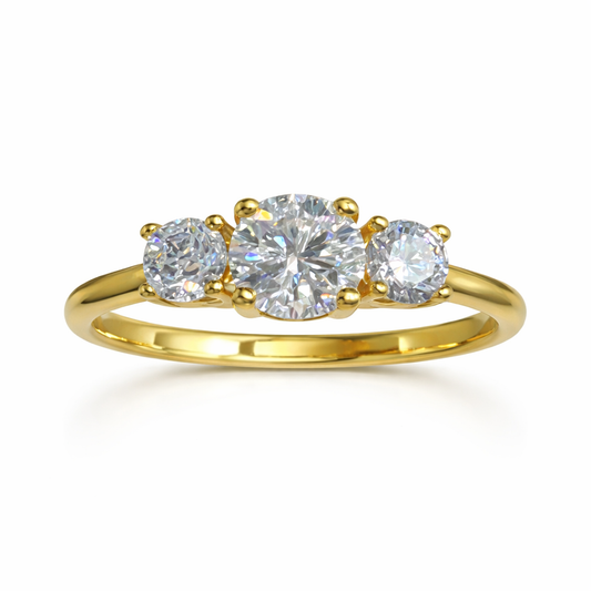 JZ69 1CT Sterling Silver S925 Moissanite Diamond