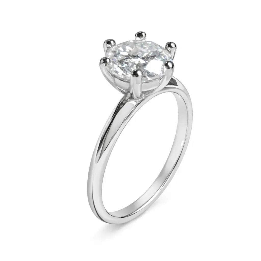 JZ12 2CT Sterling Silver S925 Moissanite Diamond 50%offamazon