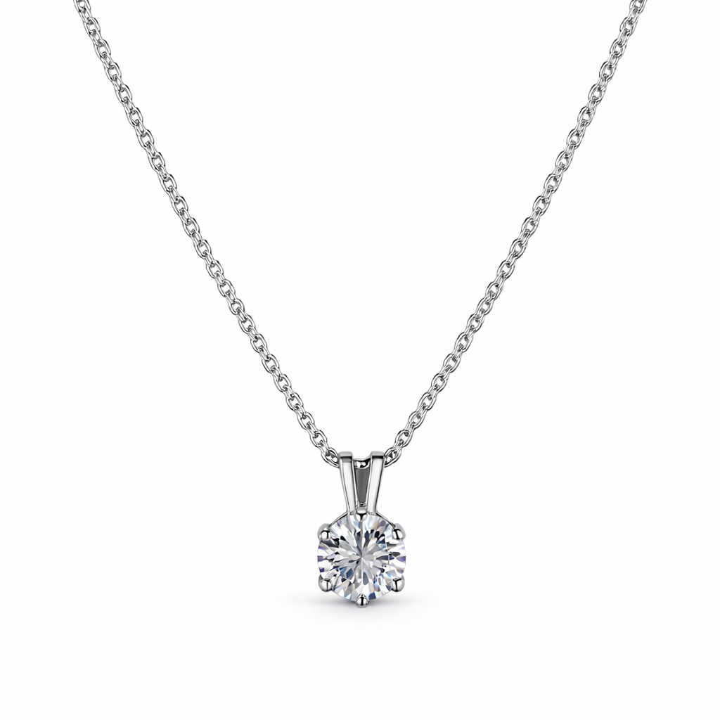XL29 1CT Sterling Silver S925 Moissanite Diamond 50%offamazon