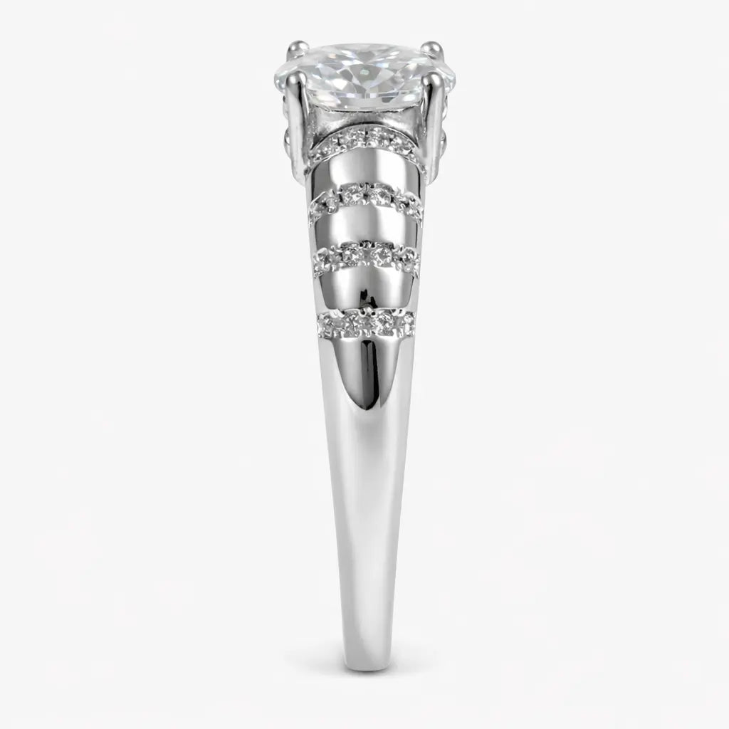 JZ26 1.5CT Sterling Silver S925 Moissanite Diamond 50%offamazon