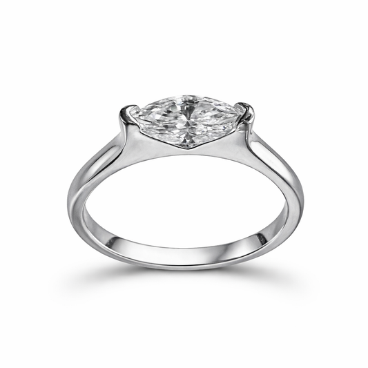 JZ64 1 CT Sterling Silver S925 Moissanite Diamond