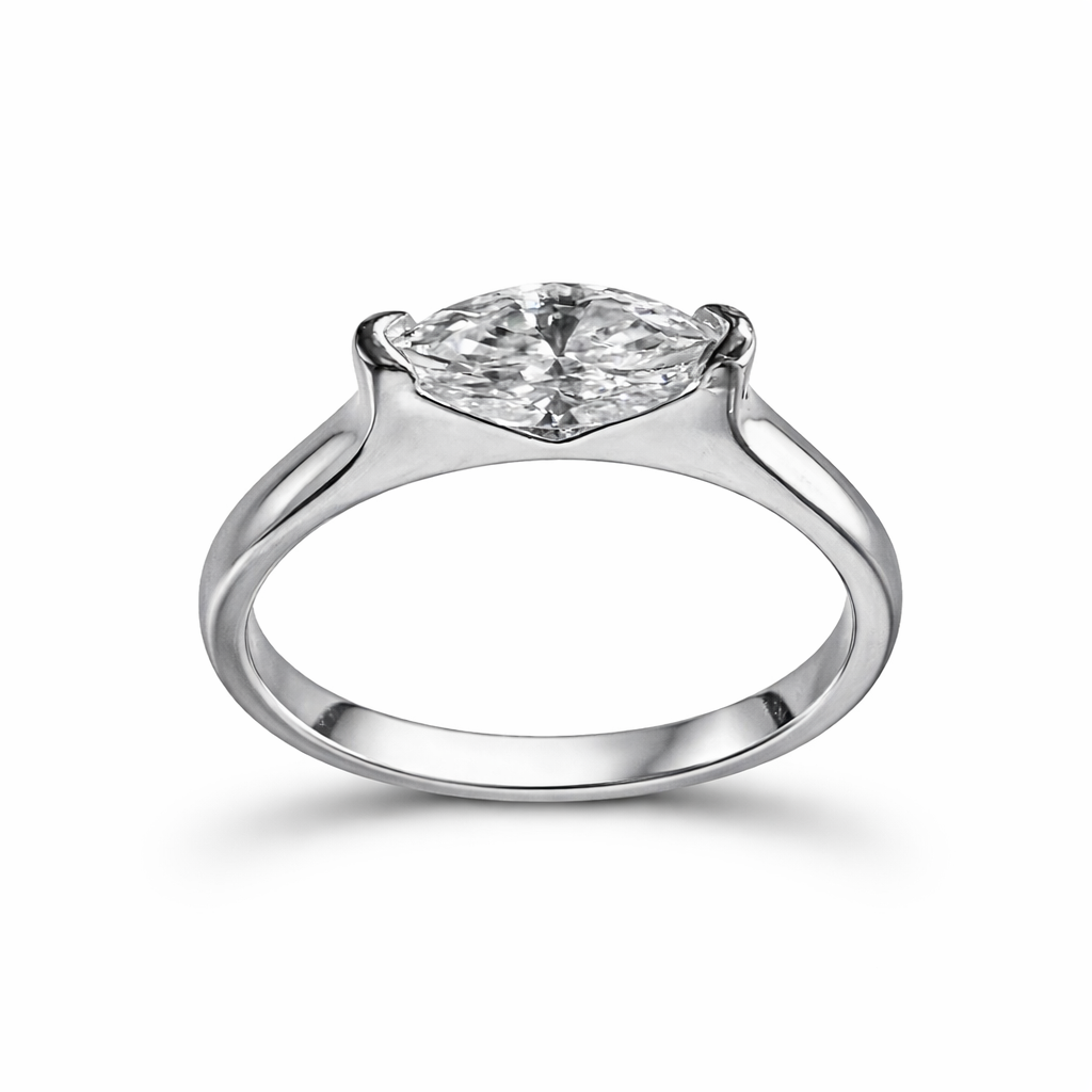 ER02 1CT Sterling Silver S925 Moissanite Diamond Earrings