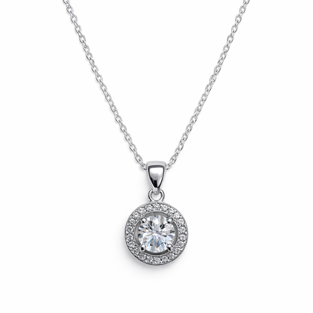 XL06 1CT Sterling Silver S925 Moissanite Diamond 50%offamazon