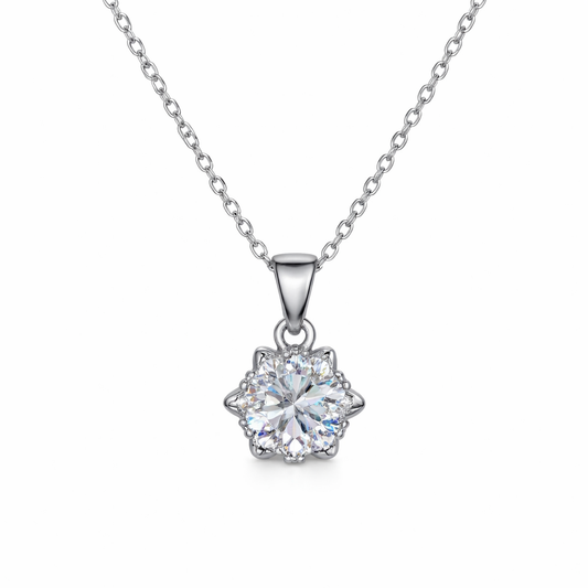 XL68 1.5CT Sterling Silver S925 Moissanite Diamond