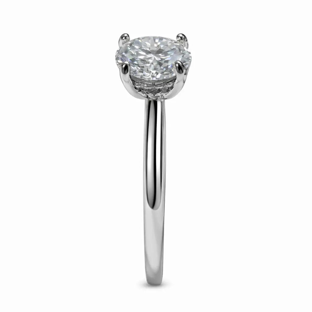 JZ66 2CT Sterling Silver S925 Moissanite Diamond 50%offamazon