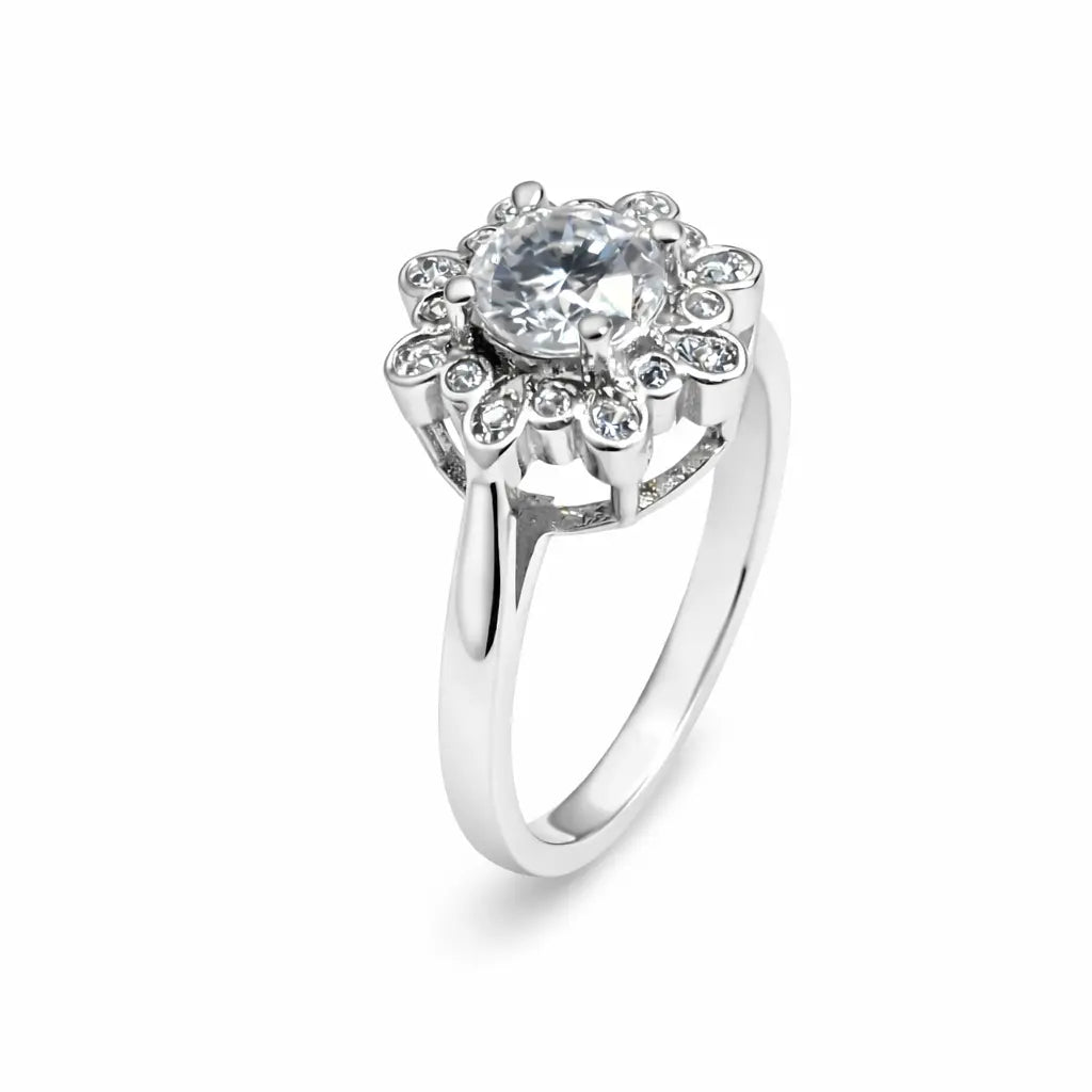 JZ57 1CT Sterling Silver S925 Moissanite Diamond 50%offamazon