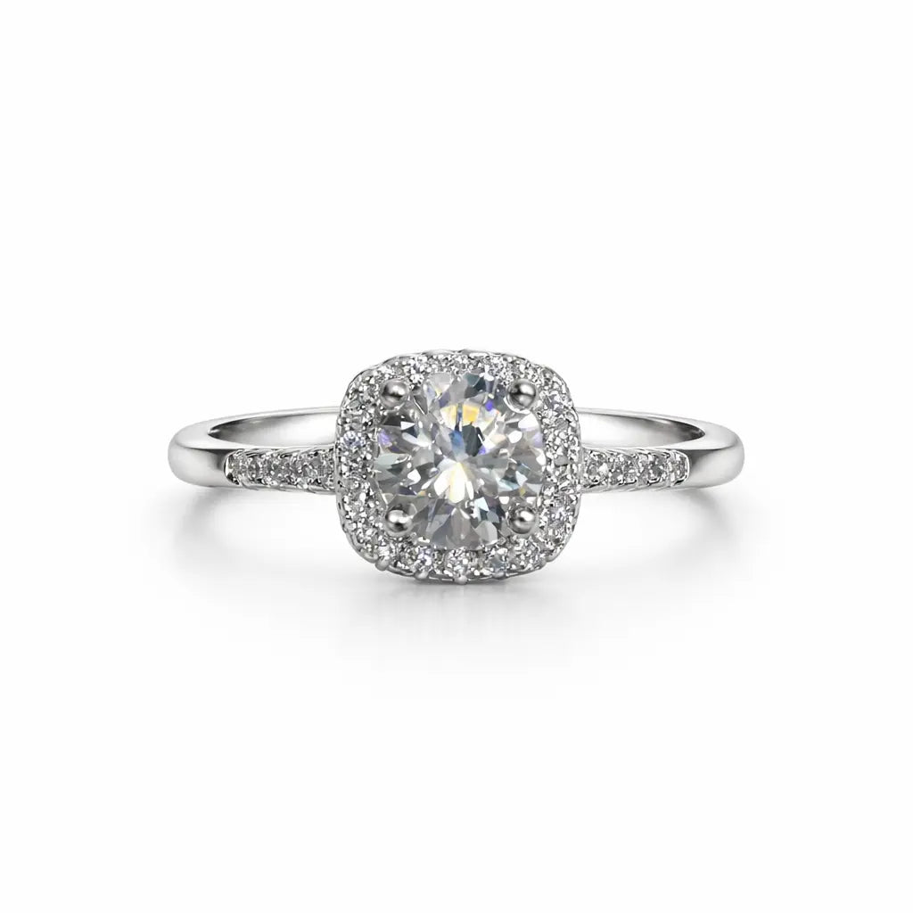 JZ45 1CT Sterling Silver S925 Moissanite Diamond 50%offamazon