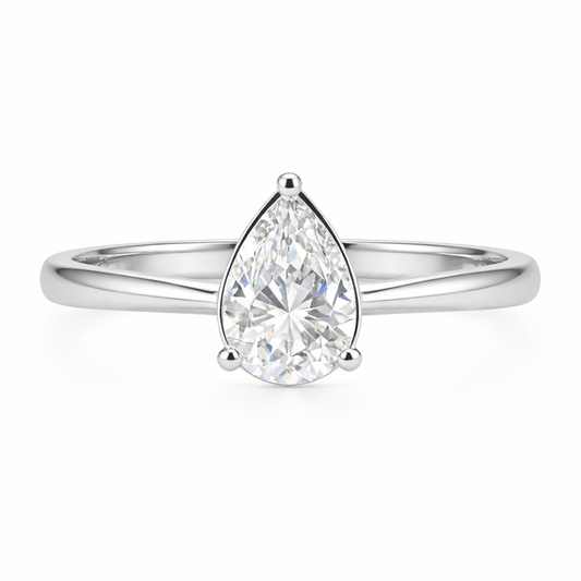 JZ32 0.8CT Sterling Silver S925 Moissanite Diamond