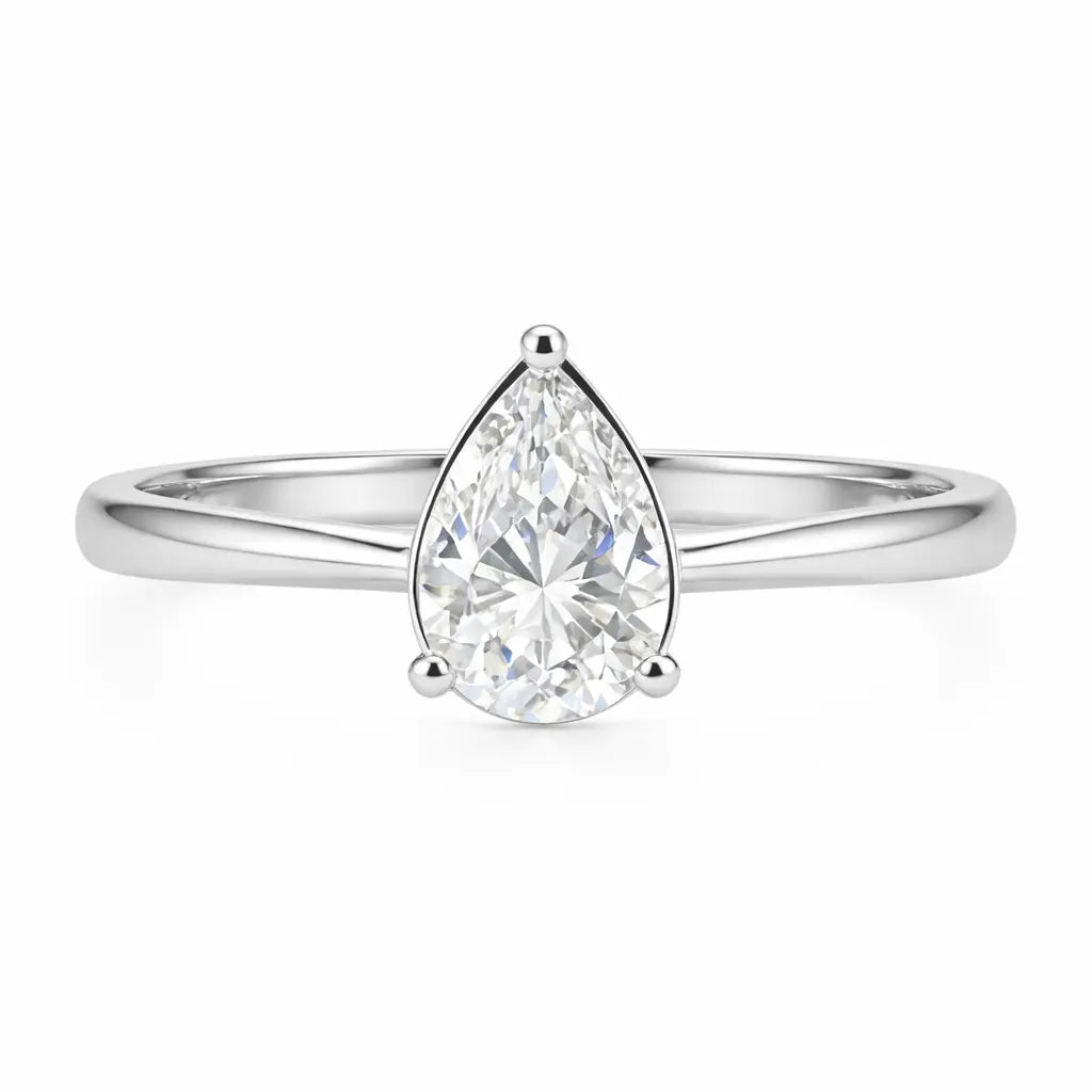 JZ32 0.8CT Sterling Silver S925 Moissanite Diamond 50%offamazon