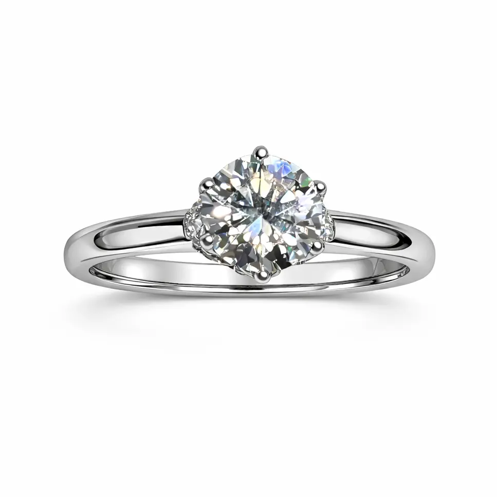 JZ60 1.5CT Sterling Silver S925 Moissanite Diamond 50%offamazon