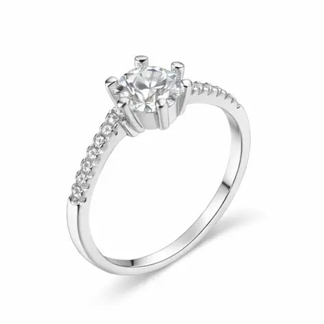 JZ38 1CT Sterling Silver S925 Moissanite Diamond 50%offamazon