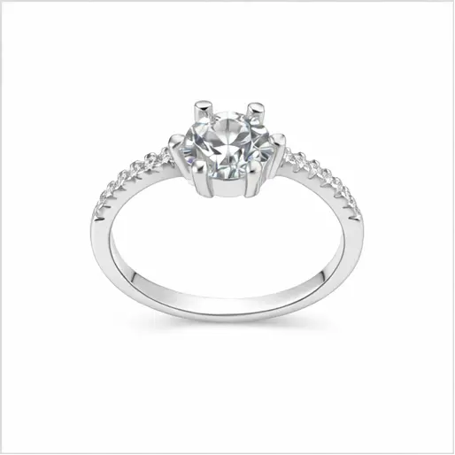 JZ38 1CT Sterling Silver S925 Moissanite Diamond 50%offamazon
