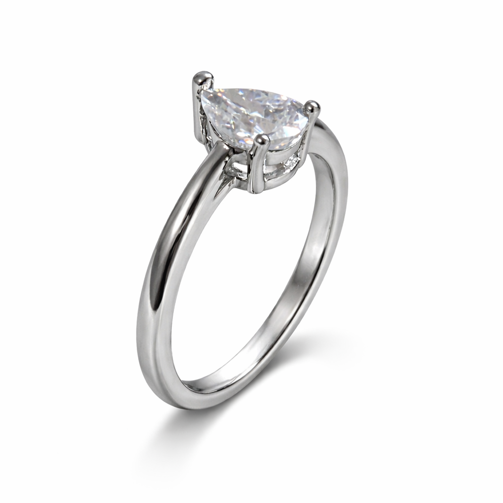 ER02 1CT Sterling Silver S925 Moissanite Diamond Earrings