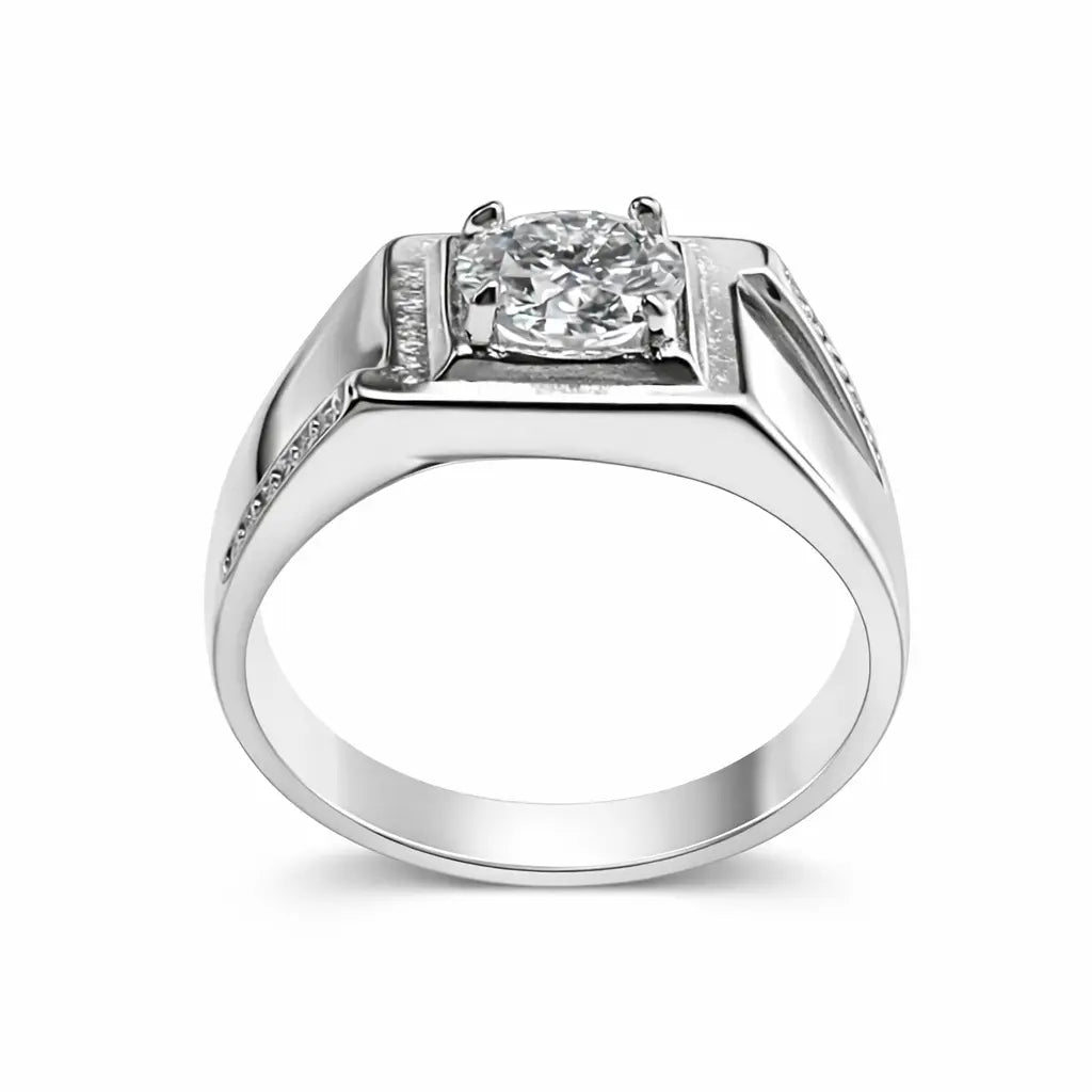 JZ54 1CT Sterling Silver S925 Moissanite Diamond 50%offamazon