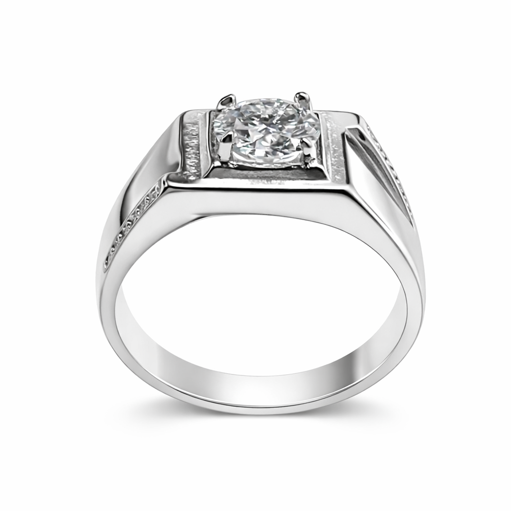 ER02 1CT Sterling Silver S925 Moissanite Diamond Earrings