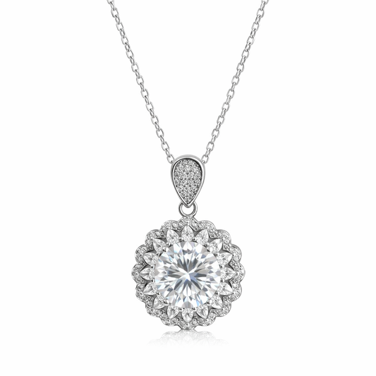 XL68 1.5CT Sterling Silver S925 Moissanite Diamond