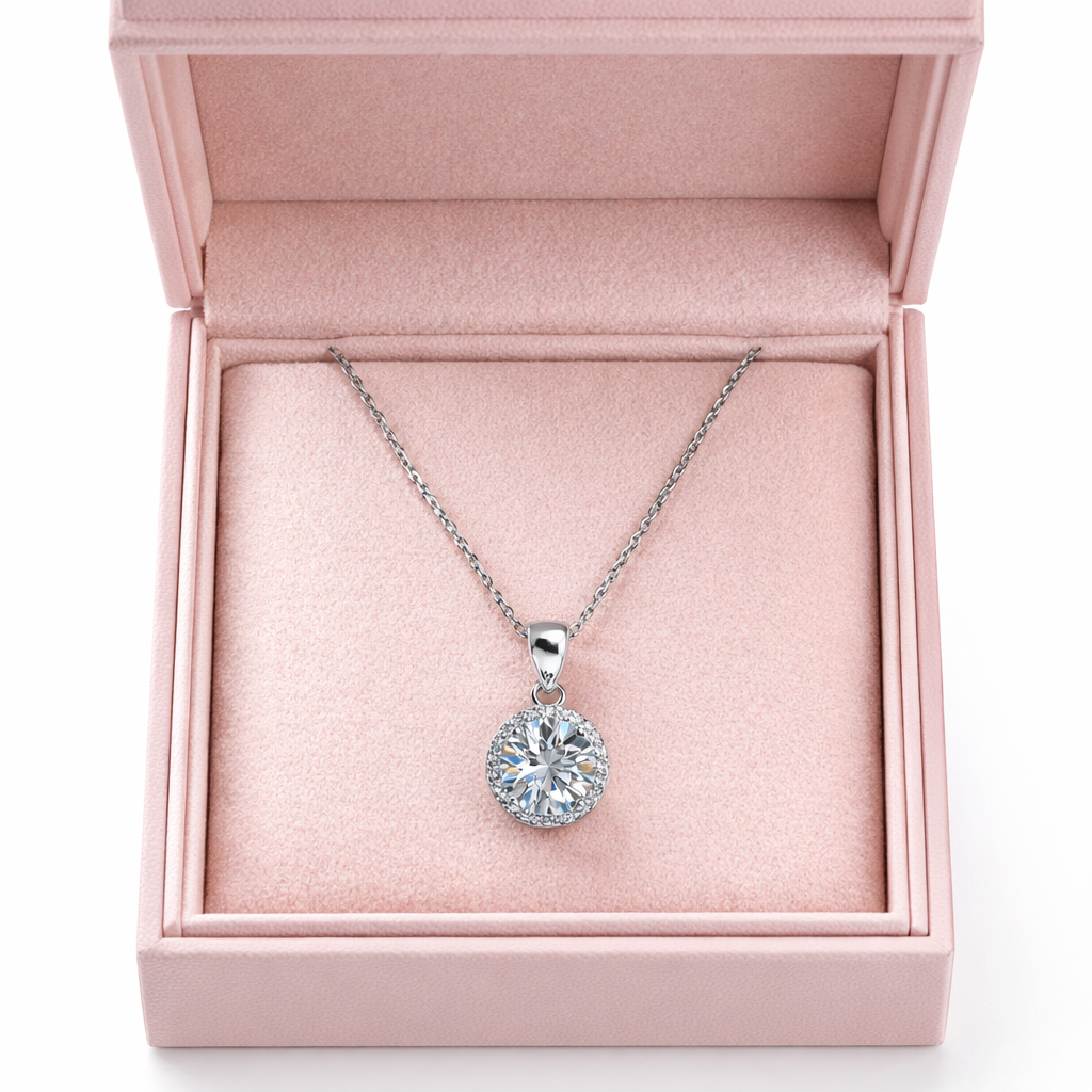 XL62 1.5CT Sterling Silver S925 Moissanite Diamond 50%offamazon