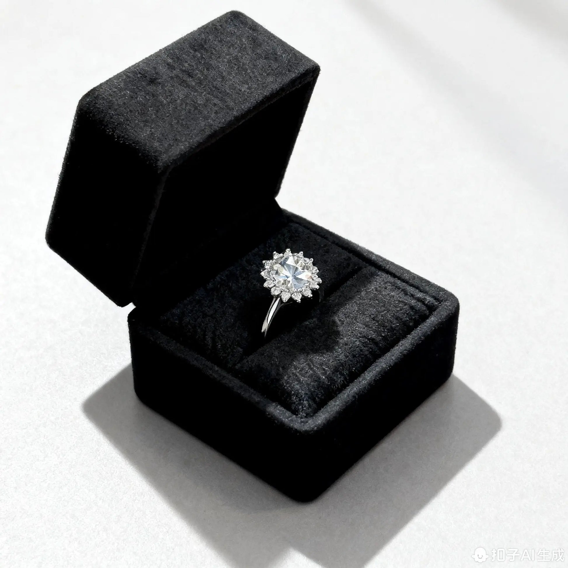 JZ55 2CT Sterling Silver S925 Moissanite Diamond 50%offamazon