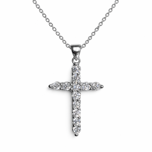 XL40 1CT Sterling Silver S925 Moissanite Diamond Necklace