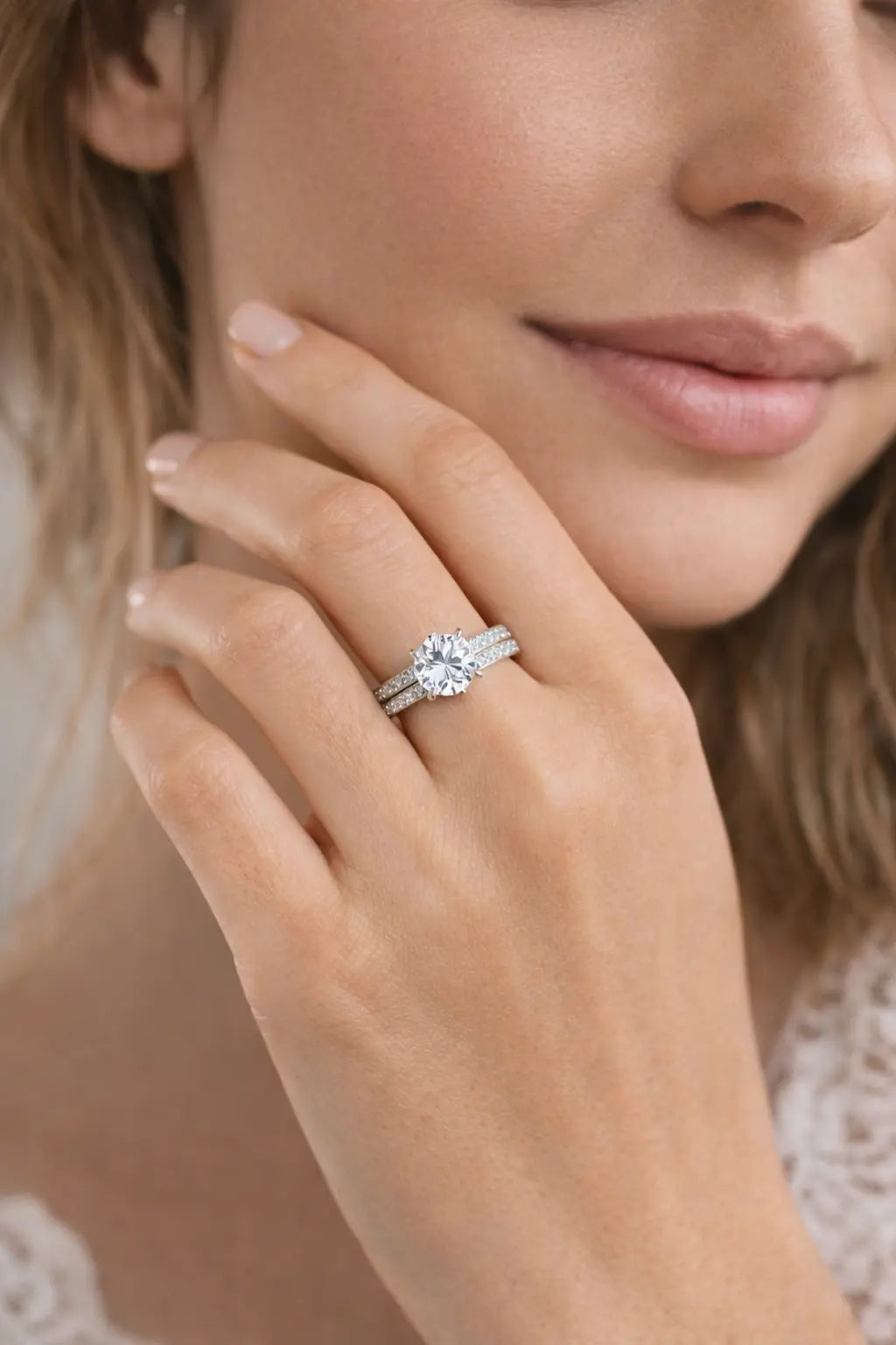 JZ11 1CT Sterling Silver S925 Moissanite Diamond 50%offamazon