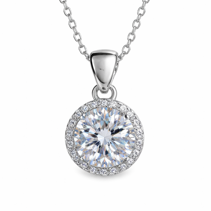 XL62 1.5CT Sterling Silver S925 Moissanite Diamond 50%offamazon