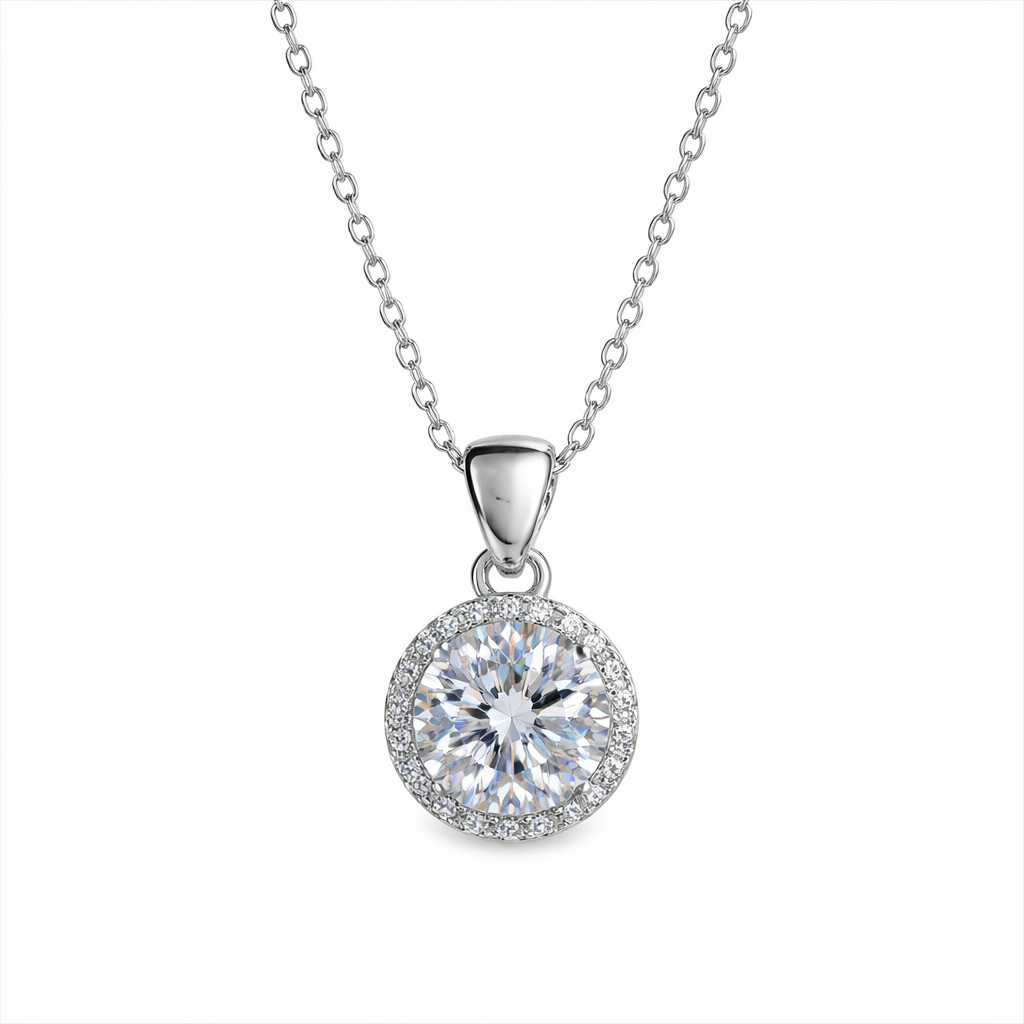 XL68 1.5CT Sterling Silver S925 Moissanite Diamond