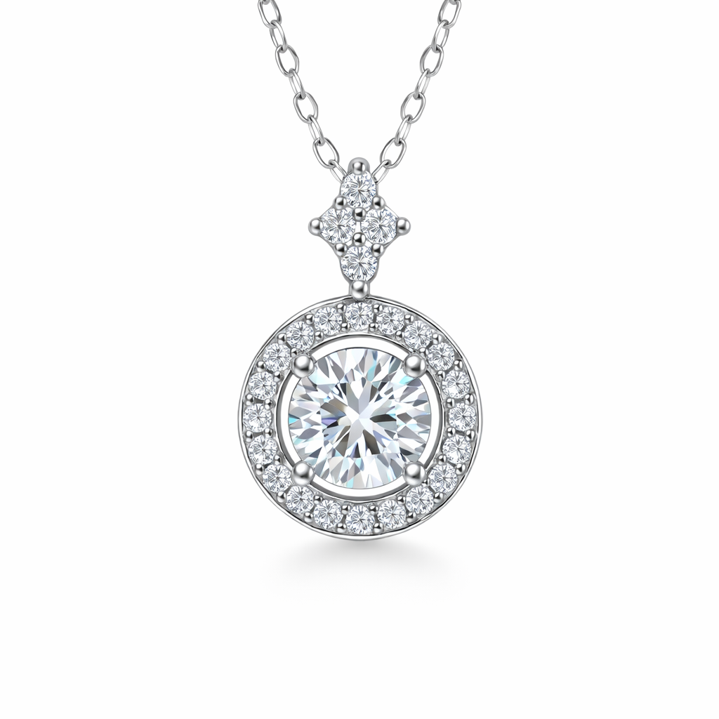 XL68 1.5CT Sterling Silver S925 Moissanite Diamond