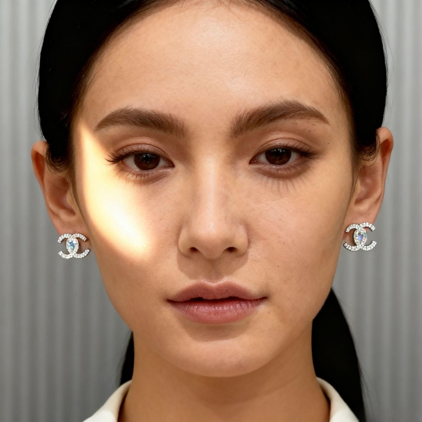 ER53 1CT*2 Sterling Silver S927 Moissanite Diamond