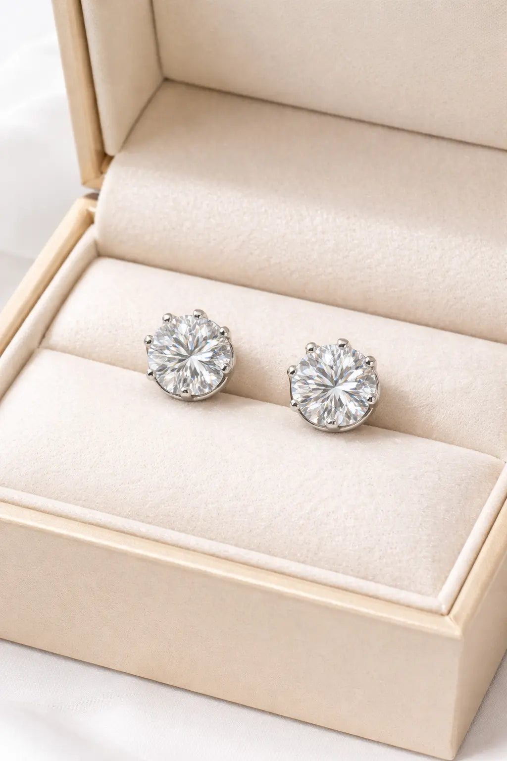 ER03 1CT Sterling Silver S925 Moissanite Diamond 50%offamazon