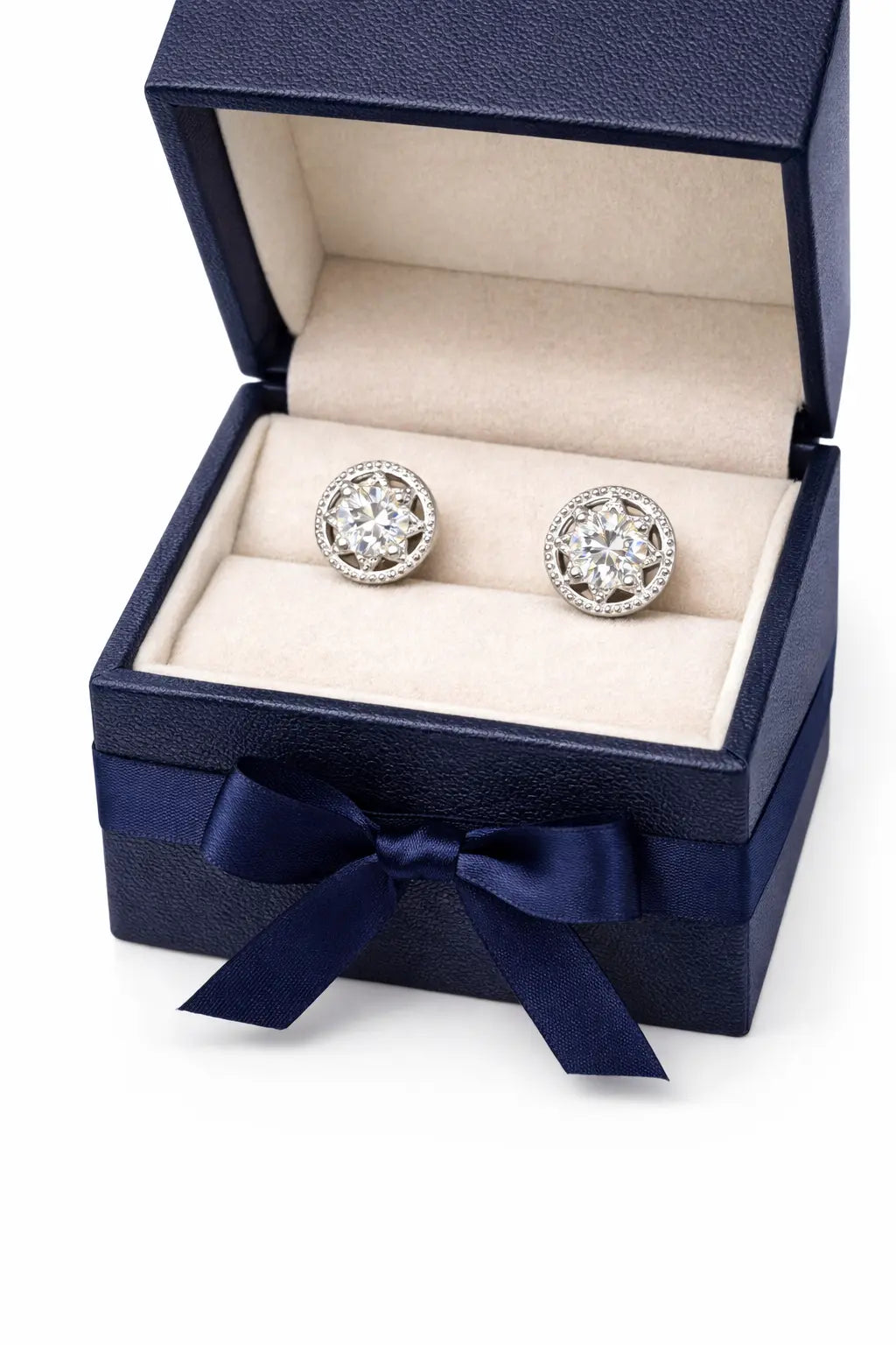 ER24 1CT*2 Sterling Silver S925 Moissanite Diamond 50%offamazon