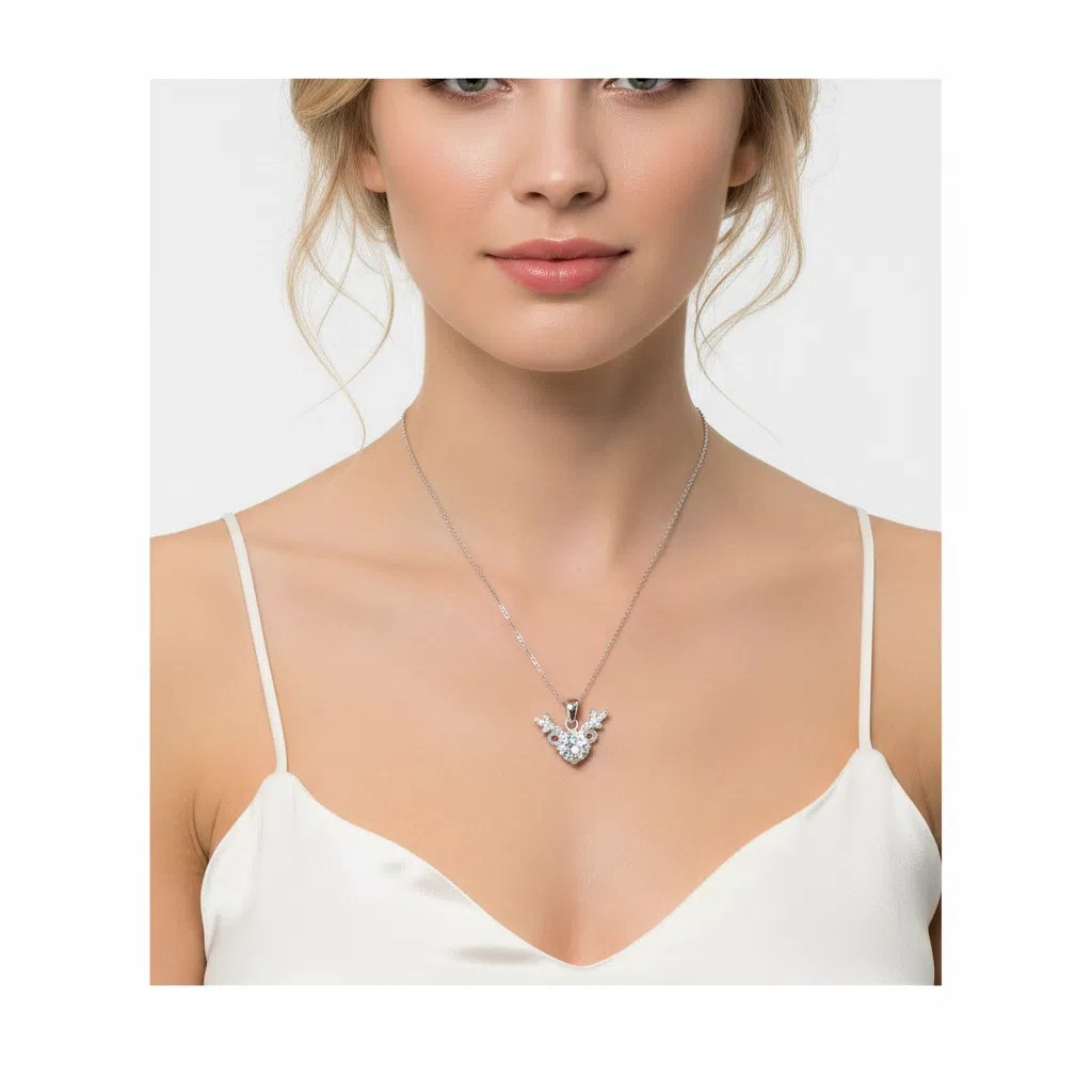 XL21 1CT Sterling Silver S925 Moissanite Diamond