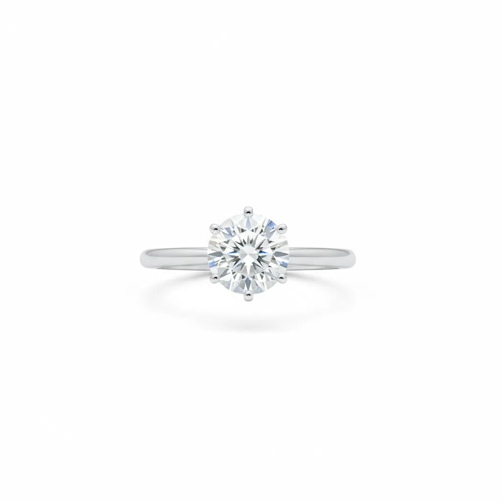 JZ60 1.5CT Sterling Silver S925 Moissanite Diamond