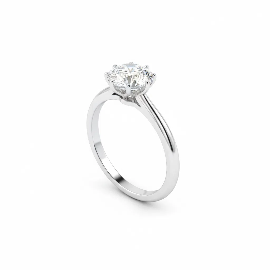 JZ60 1.5CT Sterling Silver S925 Moissanite Diamond