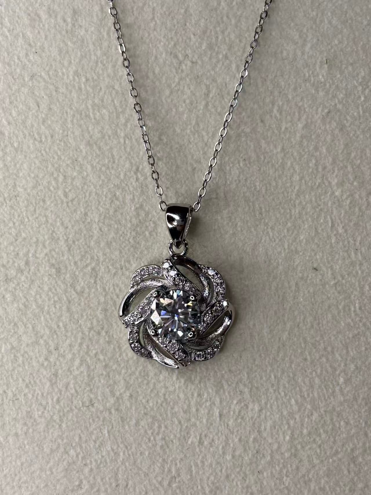 Sterling Silver S925 Moissanite Diamond