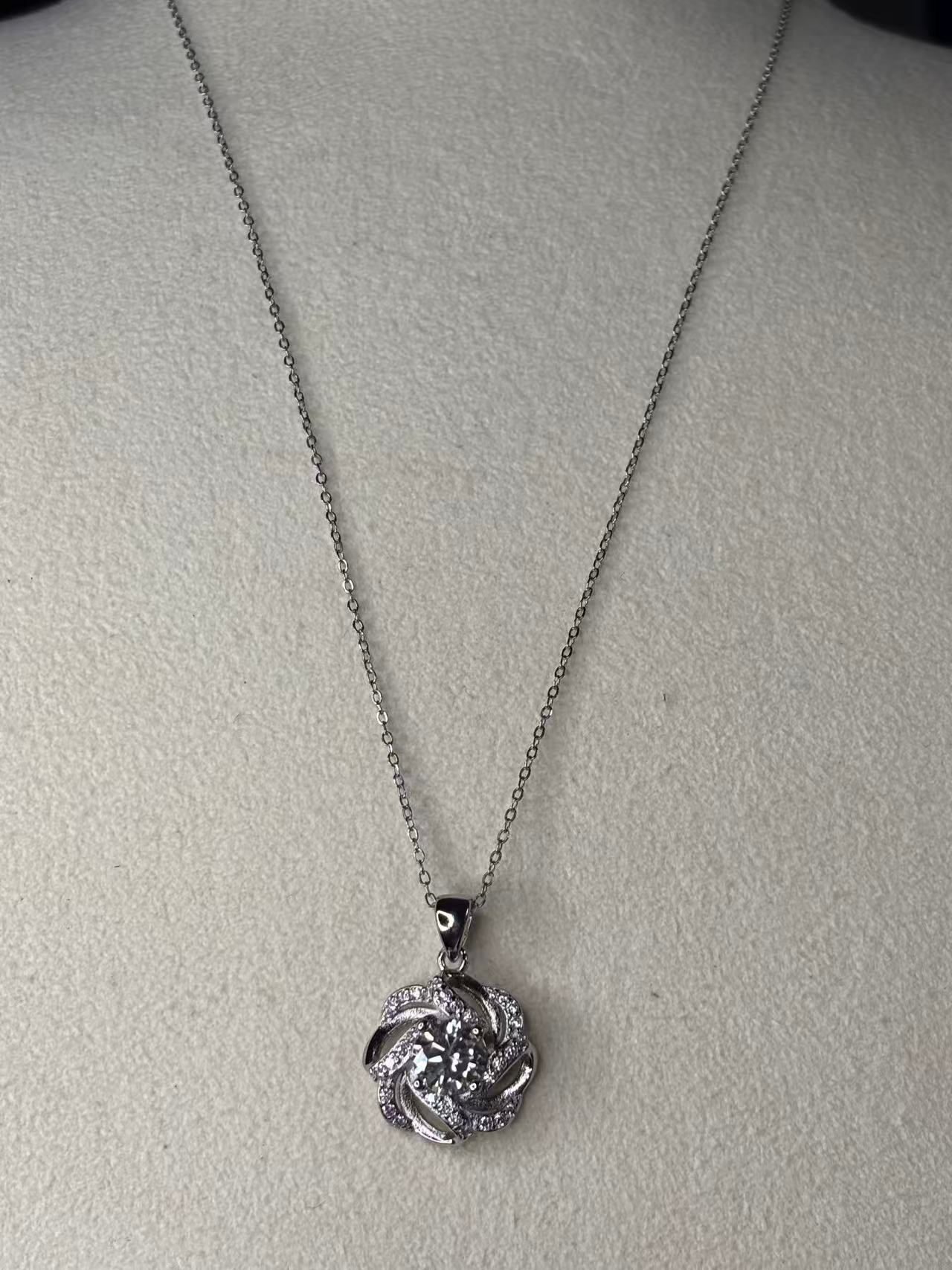Sterling Silver S925 Moissanite Diamond