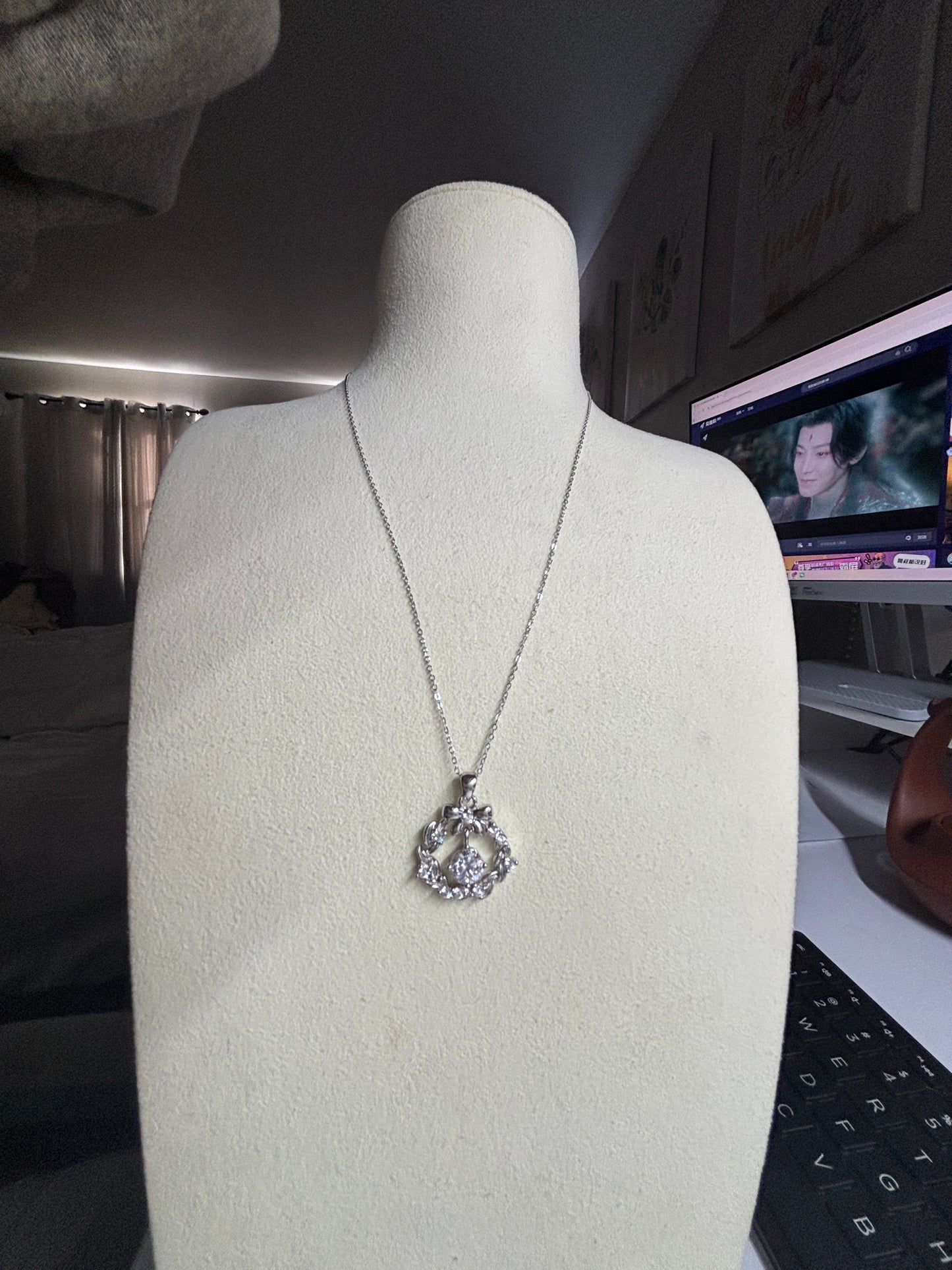 XL68 1.5CT Sterling Silver S925 Moissanite Diamond