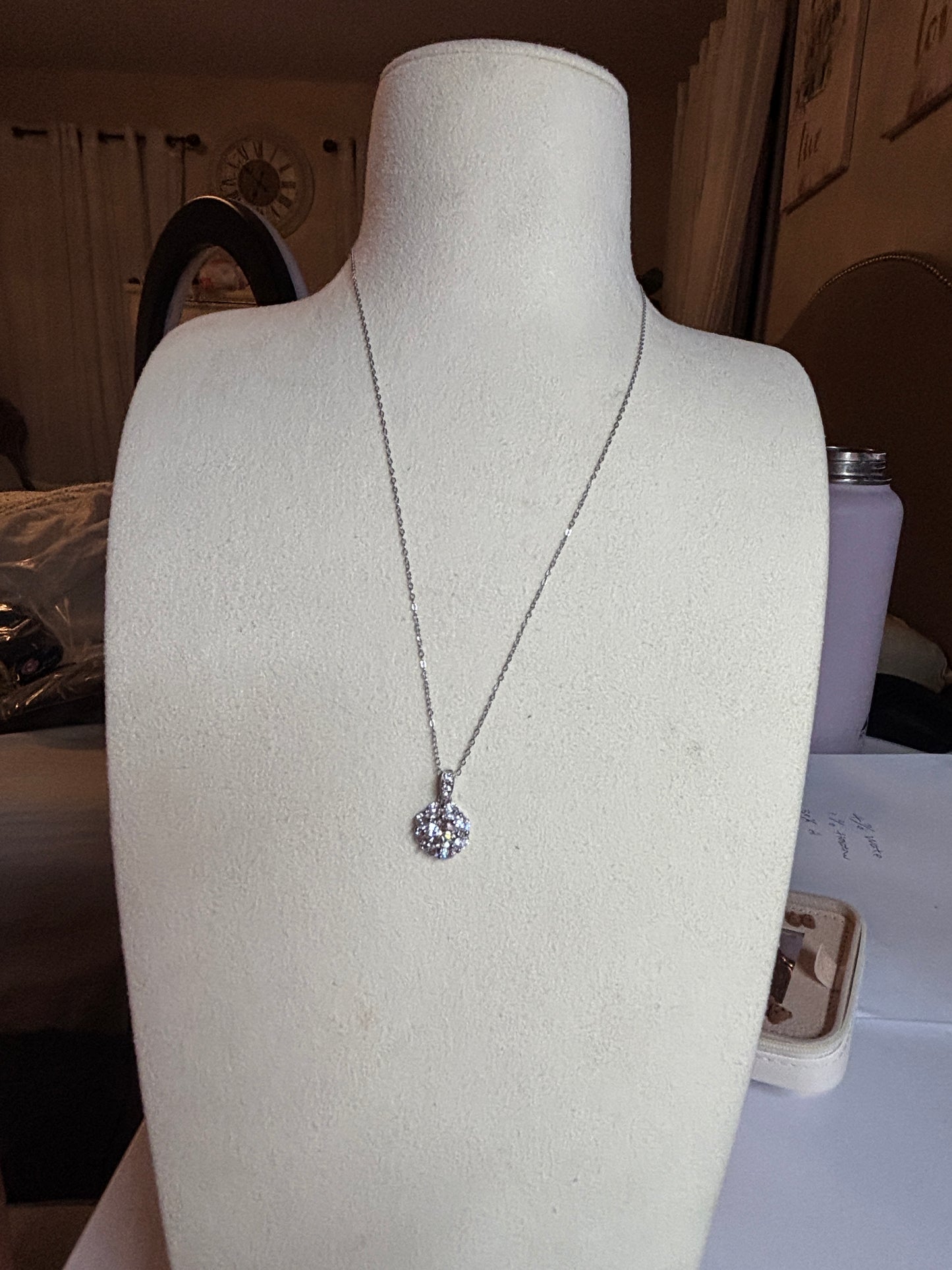 XL68 1.5CT Sterling Silver S925 Moissanite Diamond
