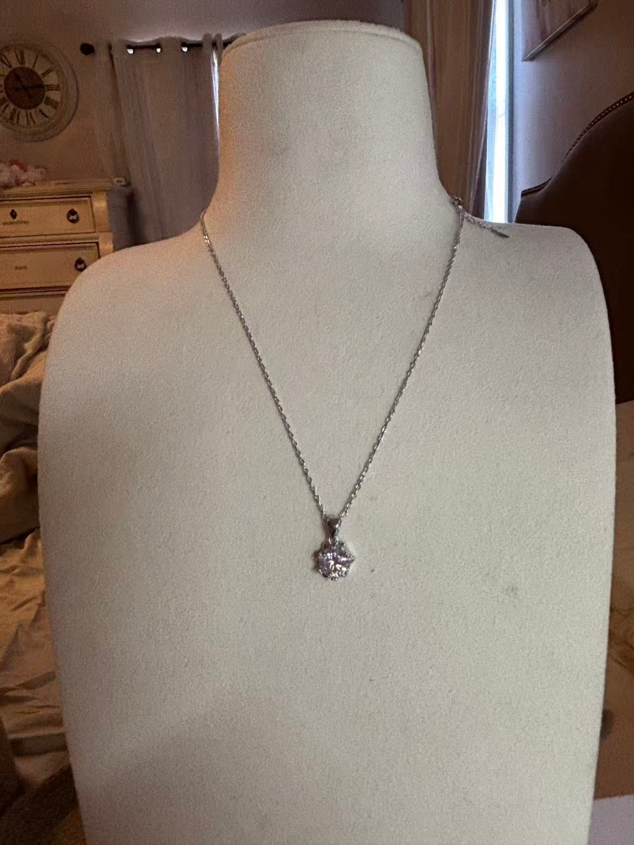 XL68 1.5CT Sterling Silver S925 Moissanite Diamond