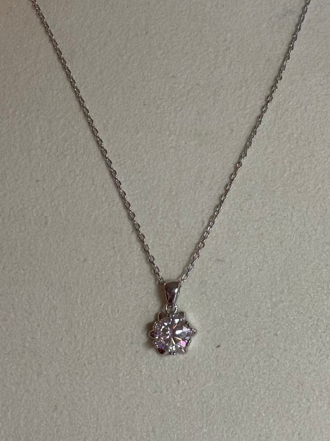 XL68 1.5CT Sterling Silver S925 Moissanite Diamond