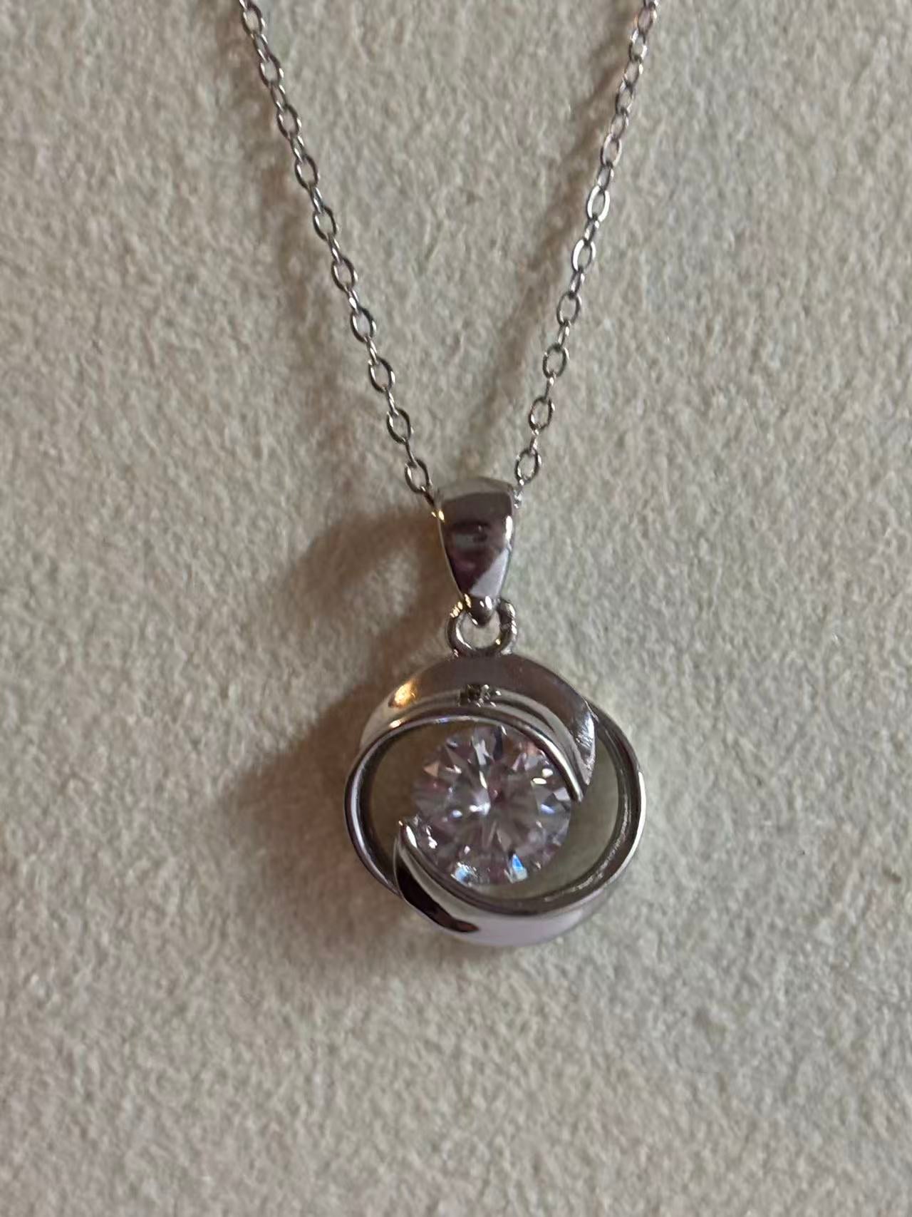 Sterling Silver S925 Moissanite Diamond